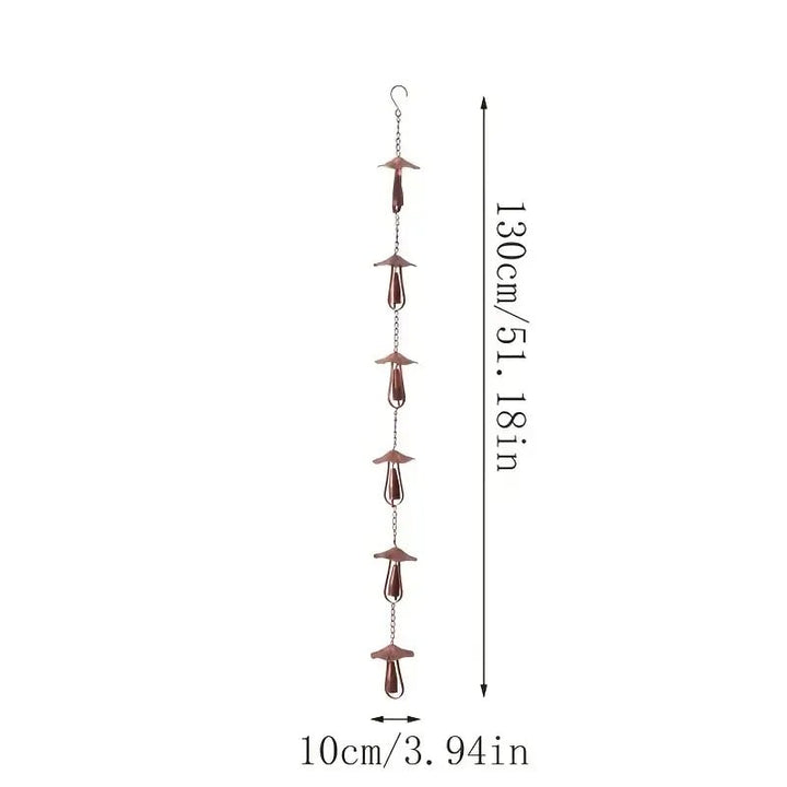 Meadow Cap Iron Rain Chain Outdoor Gutter Diverter Product Image 04