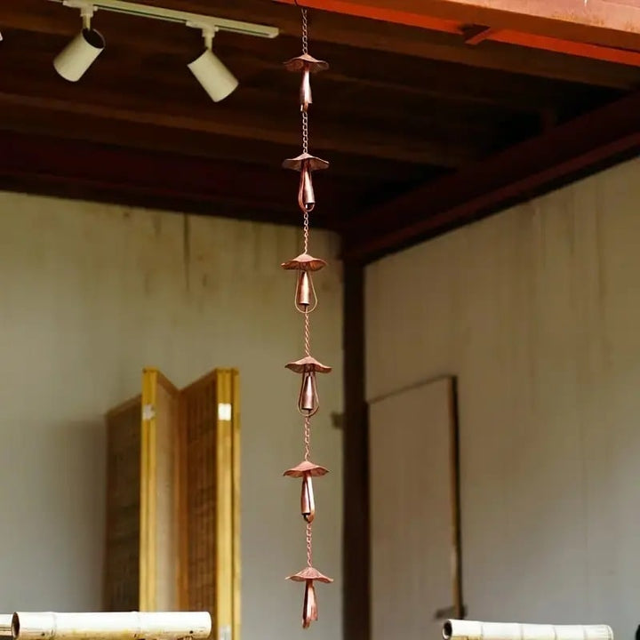 Meadow Cap Iron Rain Chain Outdoor Gutter Diverter Product Image 08