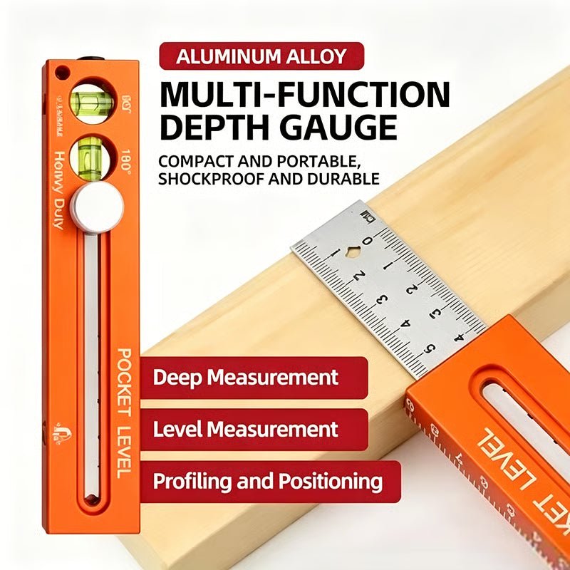Measuremate Folding Aluminum Level Ruler Product Image 02
