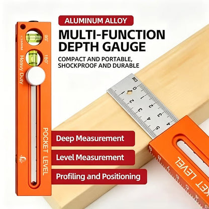 Measuremate Folding Aluminum Level Ruler Product Image 02