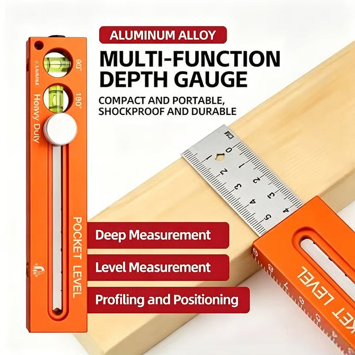 Measuremate Folding Aluminum Level Ruler Product Image 02