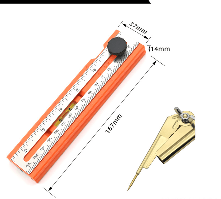 Measuremate Folding Aluminum Level Ruler Product Image 03
