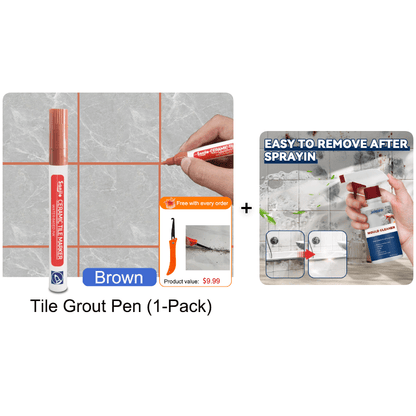 Mendline Grout Refresh Pen Waterproof Tile Touch Up Product Image 14