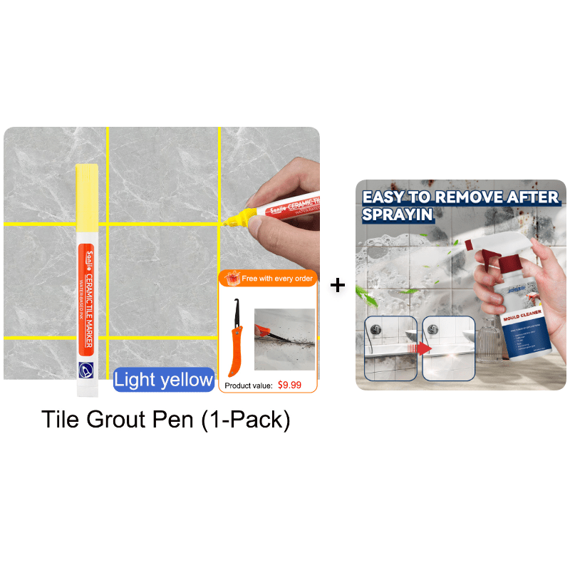 Mendline Grout Refresh Pen Waterproof Tile Touch Up Product Image 18