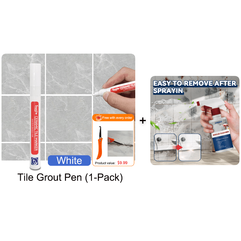 Mendline Grout Refresh Pen Waterproof Tile Touch Up Product Image 24