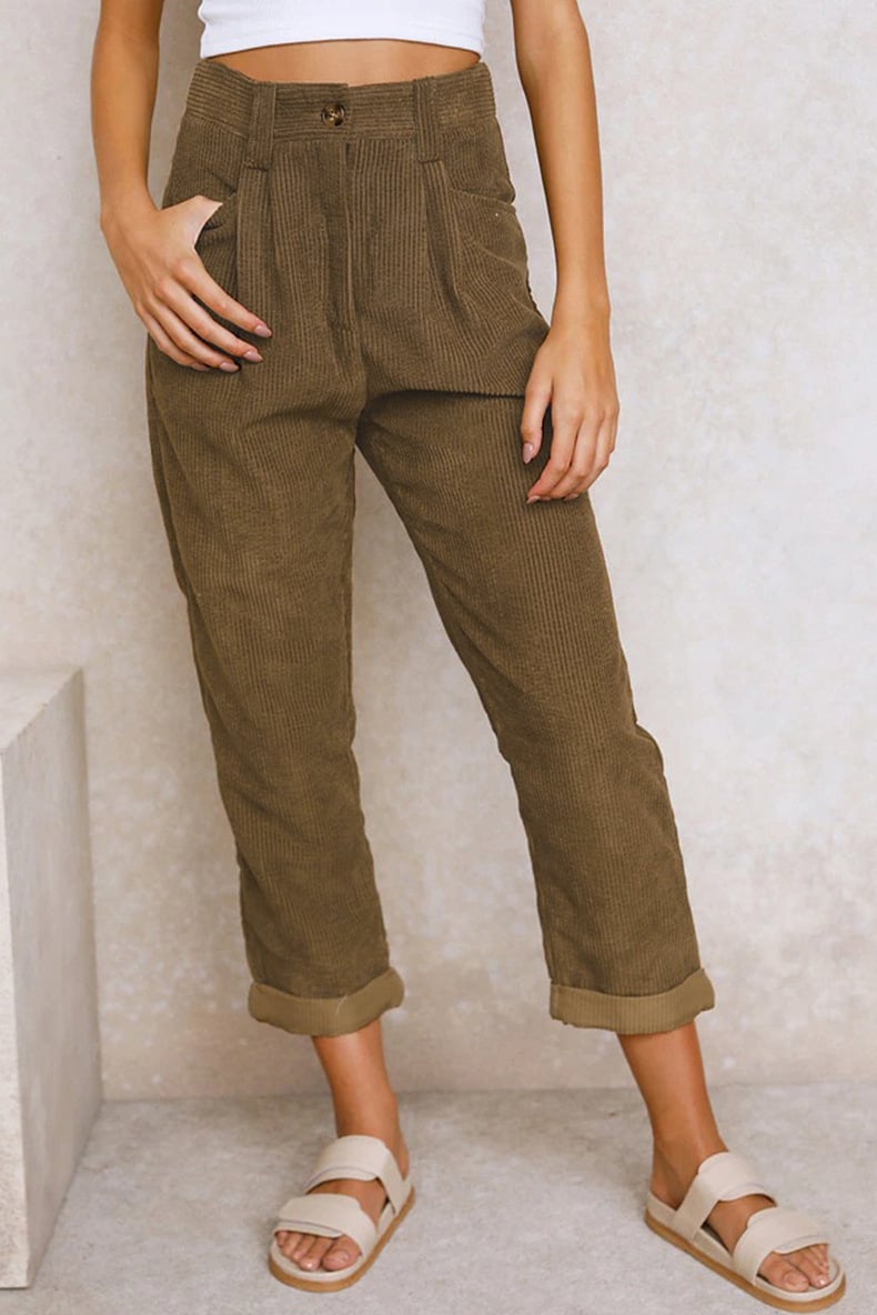 Mid Rise Cotton Corduroy Pants Product Image 08