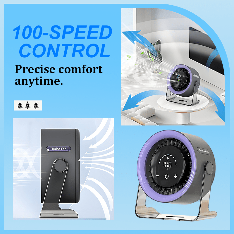 Mira 100 Speed Desk Fan Led Display Product Image 08