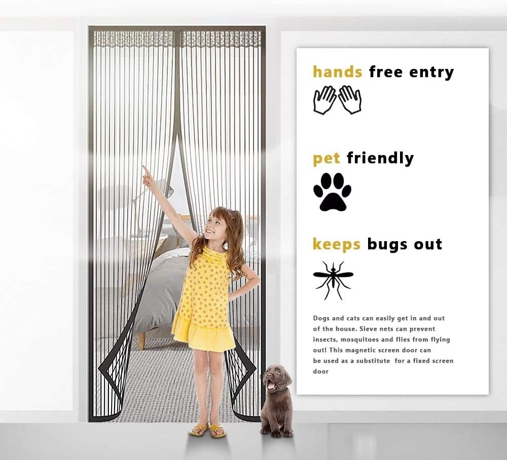 Mira Magnetic Mesh Door Screen Product Image 05