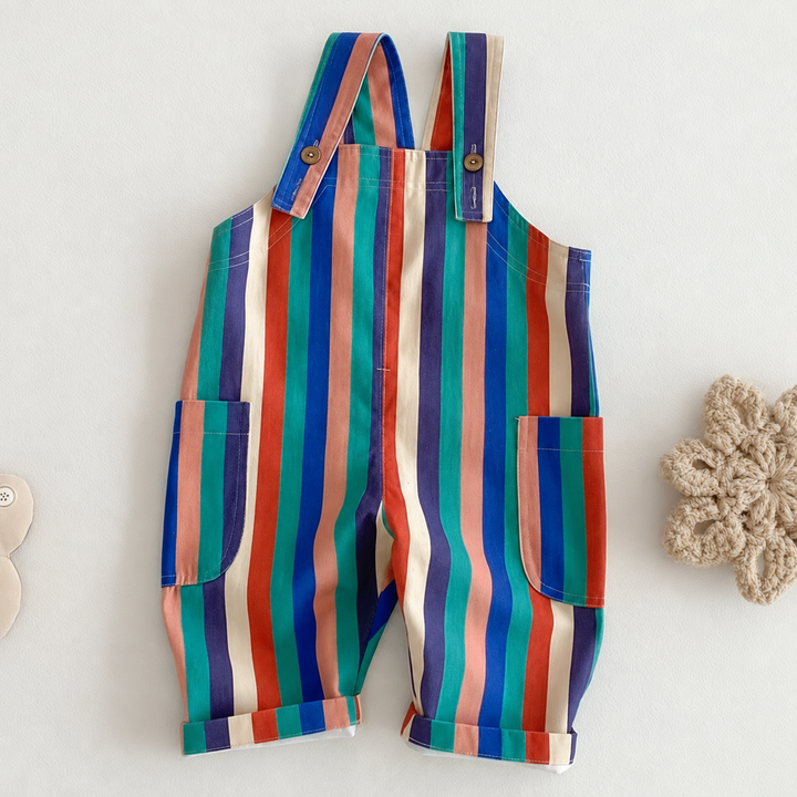 Multicolored striped long kids&