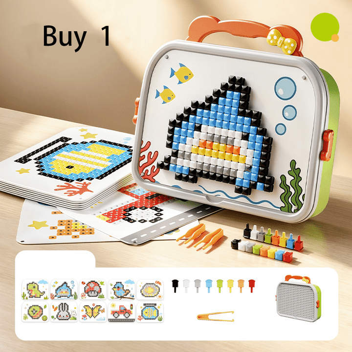Mushroom Peg Puzzle 492 Piece 3D Builds Product Image 01