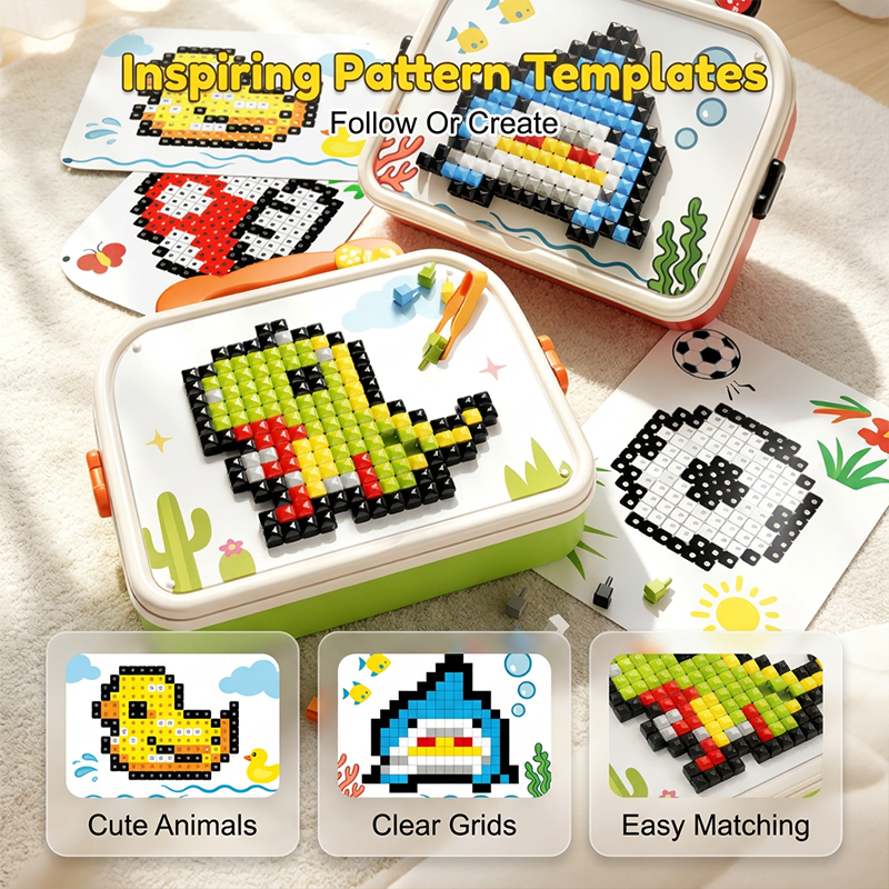 Mushroom Peg Puzzle 492 Piece 3D Builds Product Image 05