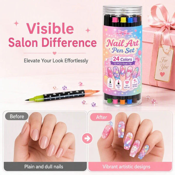 Nail Art Pen Set 24 Colors Product Image 01