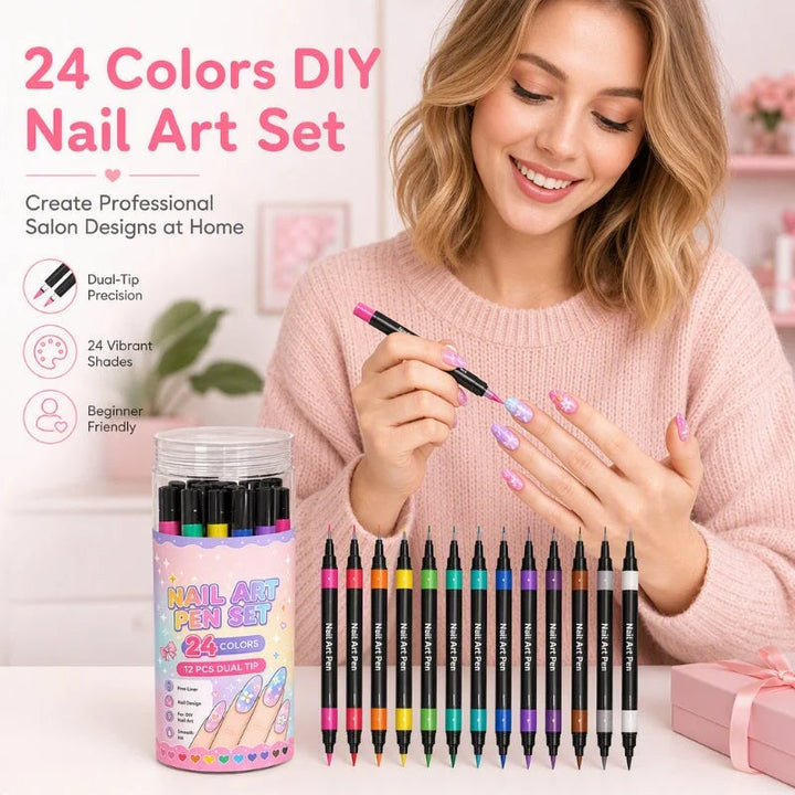 Nail Art Pen Set 24 Colors Product Image 02