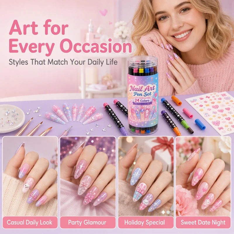 Nail Art Pen Set 24 Colors Product Image 08