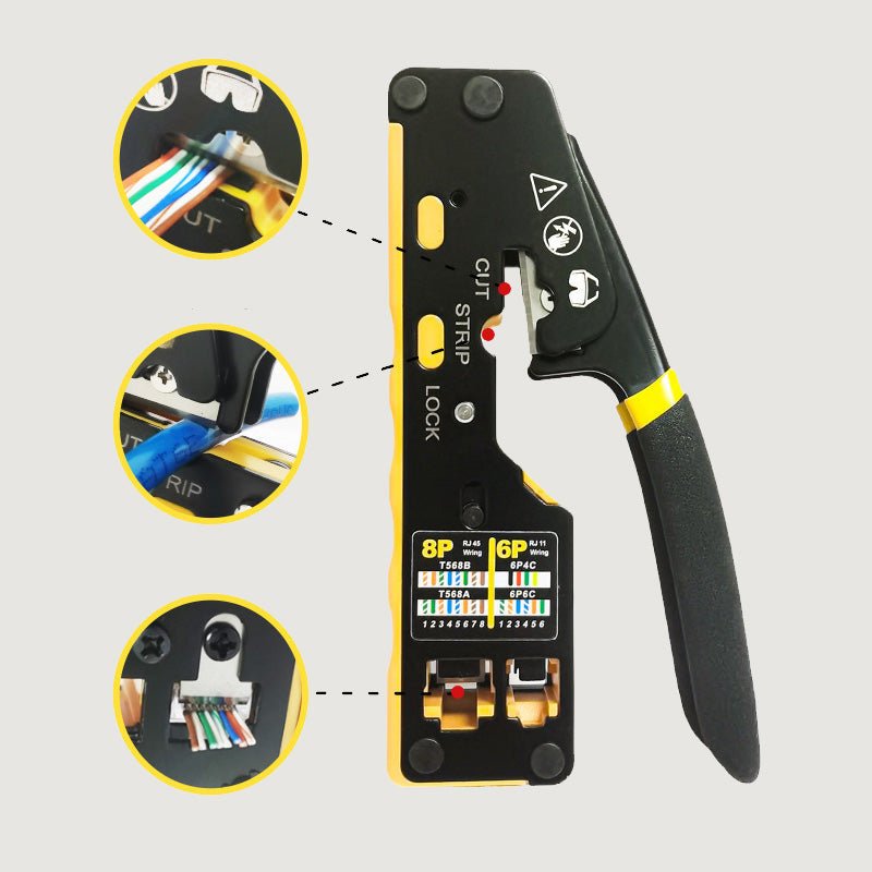 Network Cable Crimper Cut Strip Tool Product Image 04