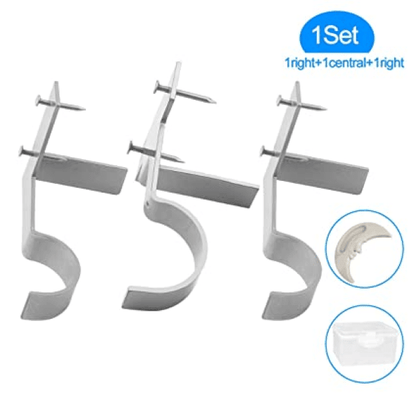 No Drill Curtain Rod Brackets Window Frame Support Product Image 09