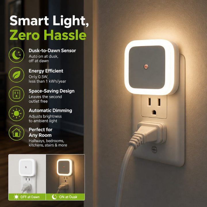 Noctura Square Led Plug In Night Light Product Image 01