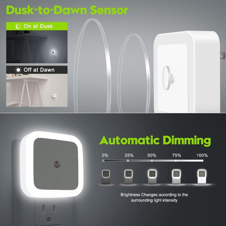 Noctura Square Led Plug In Night Light Product Image 02