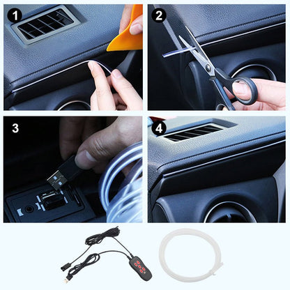 Novaglow Usb Car Interior Led Strip Lights Product Image 04