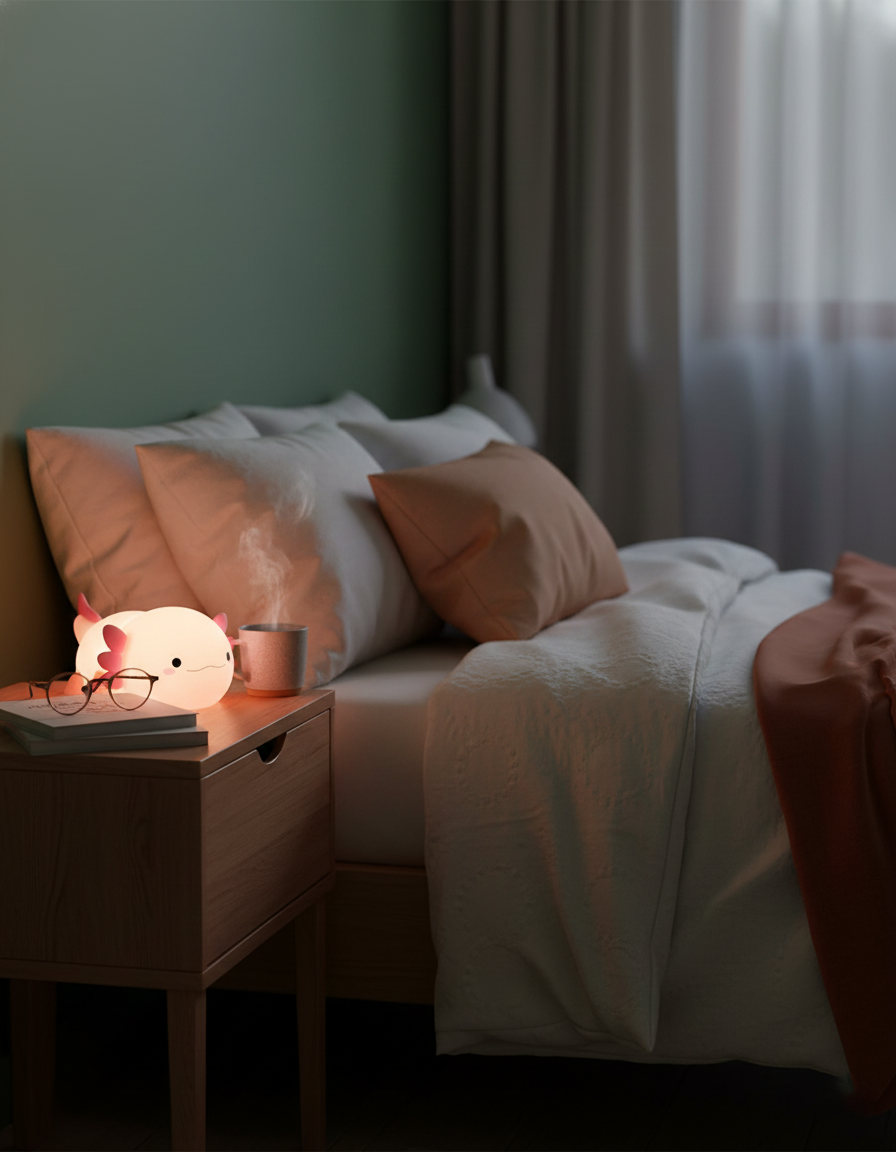 Nursery Axolotl Led Night Light Warm Glow Product Image 06
