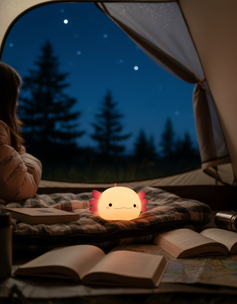 Nursery Axolotl Led Night Light Warm Glow Product Image 08