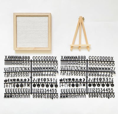Oak Framed Felt Letter Board Product Image 03