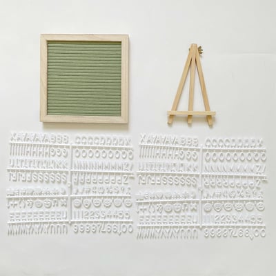 Oak Framed Felt Letter Board Product Image 04