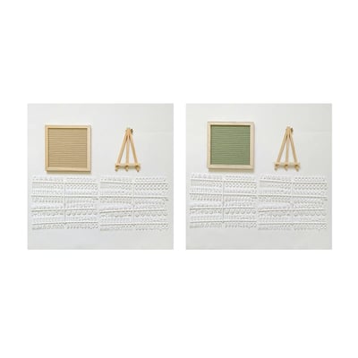 Oak Framed Felt Letter Board Product Image 05