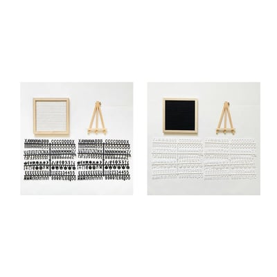 Oak Framed Felt Letter Board Product Image 06