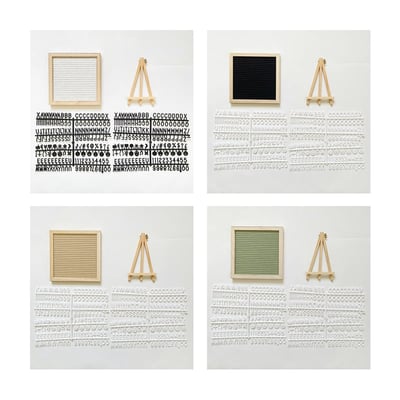Oak Framed Felt Letter Board Product Image 07