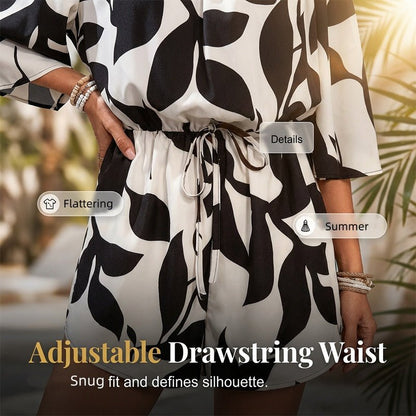 Olena Off Shoulder Abstract Romper Product Image 05