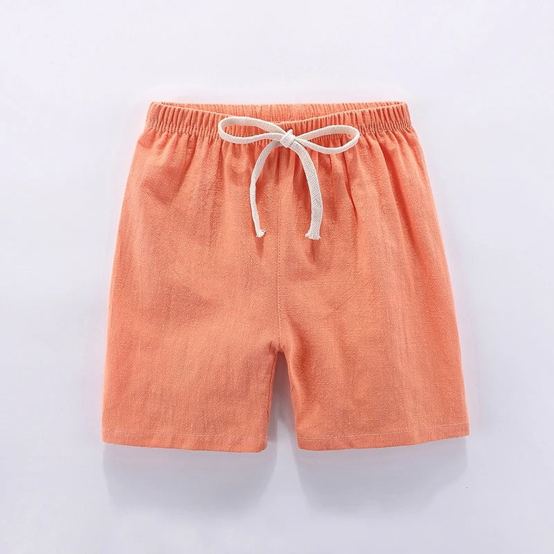 Orange cotton-linen kids&