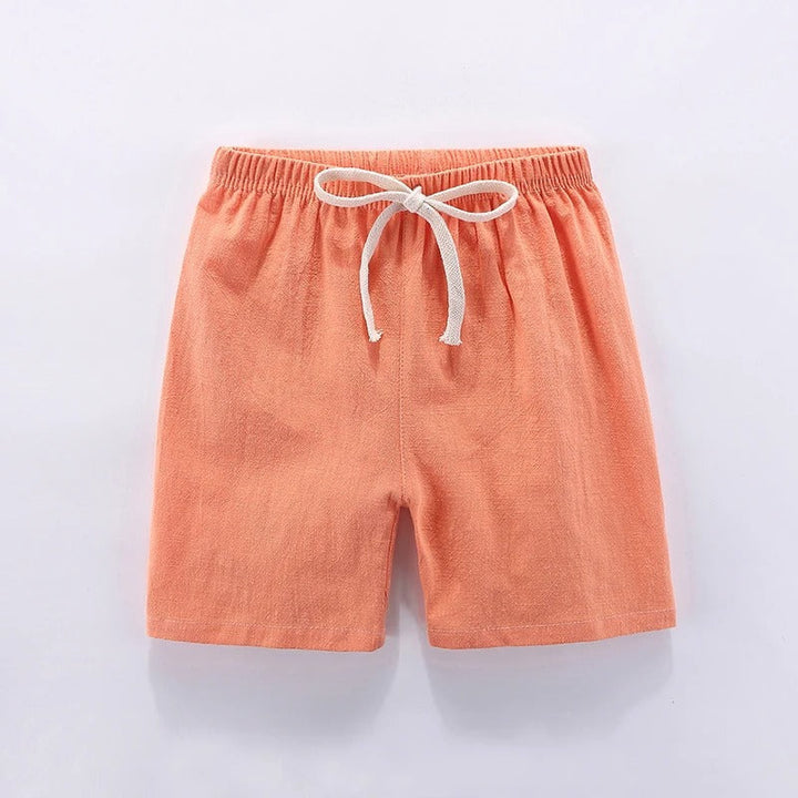 Orange cotton-linen kids&