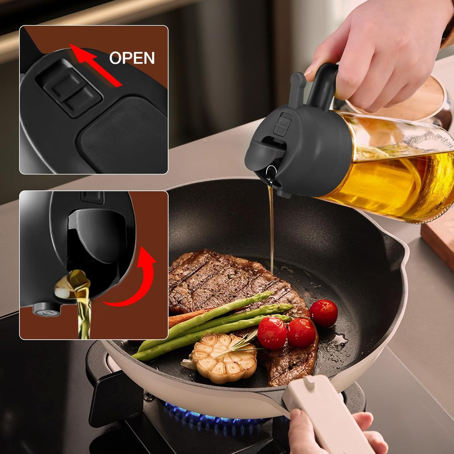 Oriana Oil Control Dispenser Cleaner Pouring Product Image 02