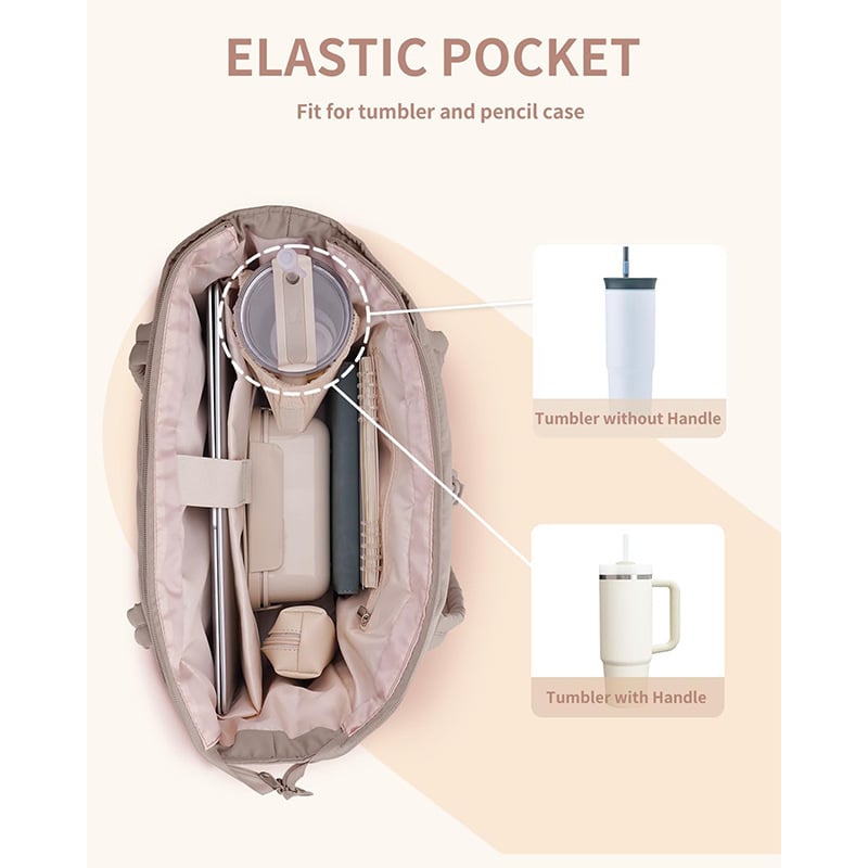 Padded Everyday Tote Cup Pocket Product Image 01