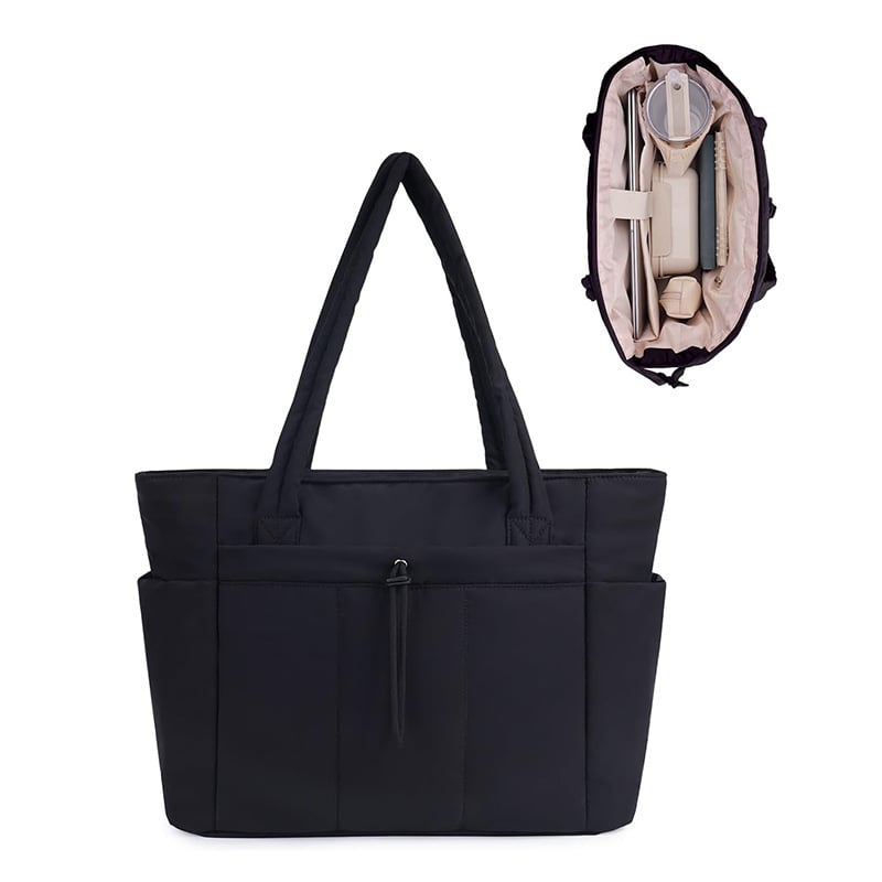 Padded Everyday Tote Cup Pocket Product Image 03