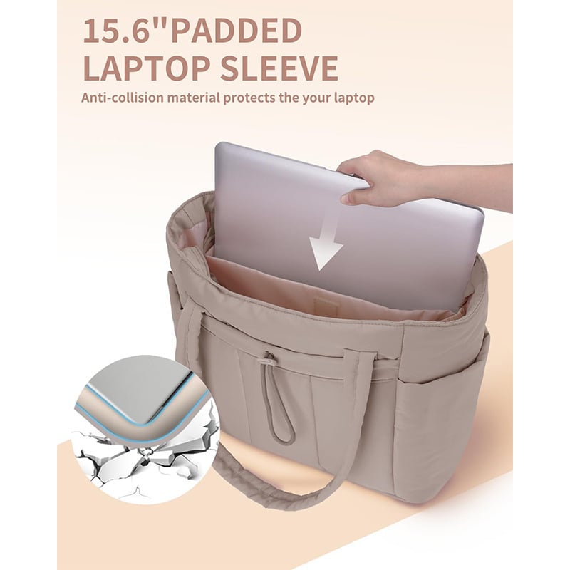 Padded Everyday Tote Cup Pocket Product Image 09
