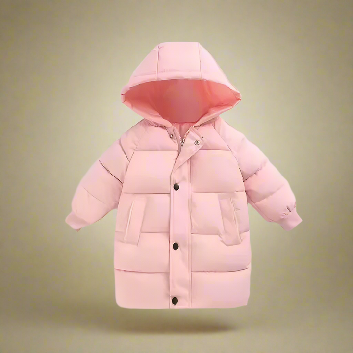 Pink hooded kids&