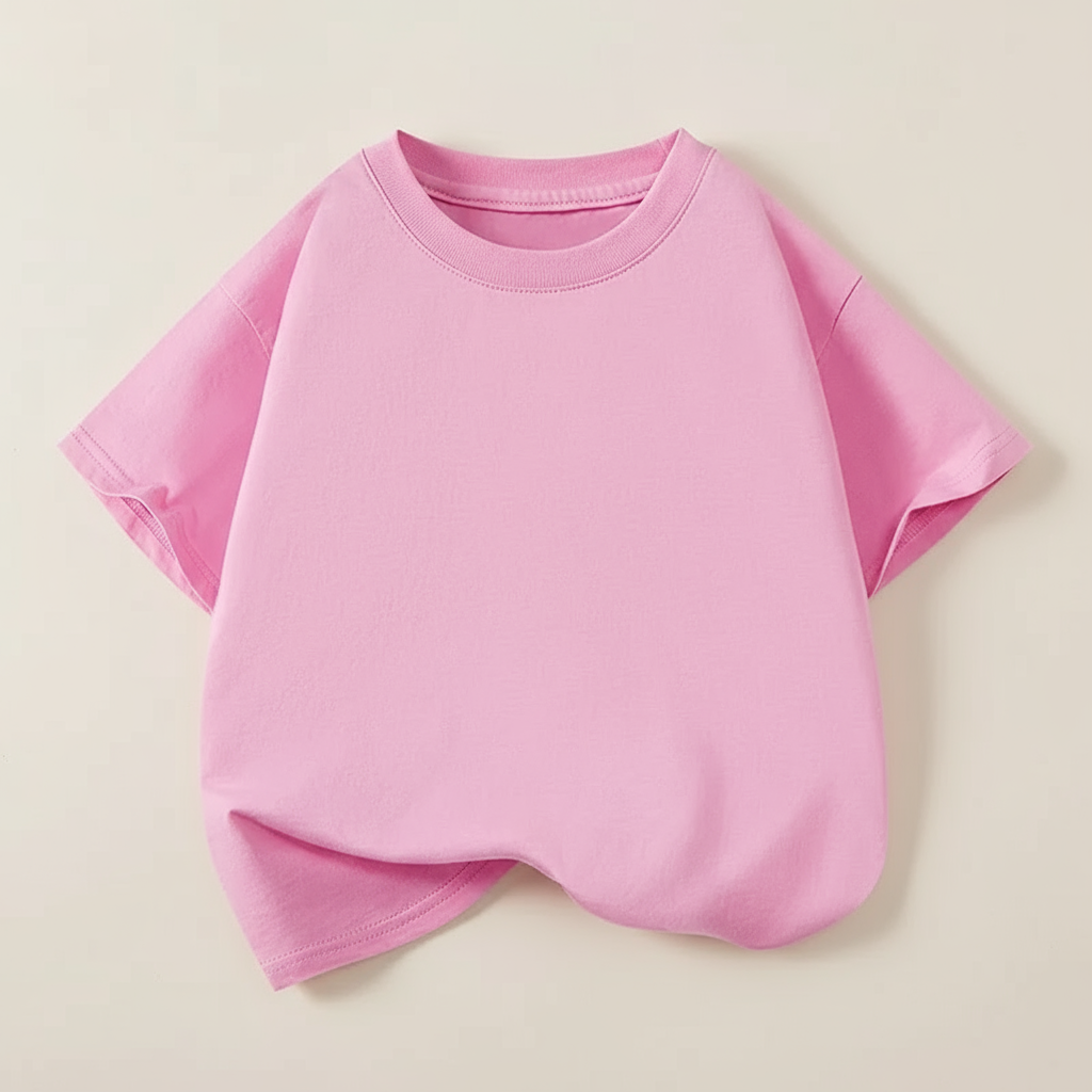 Pink short-sleeve kids&