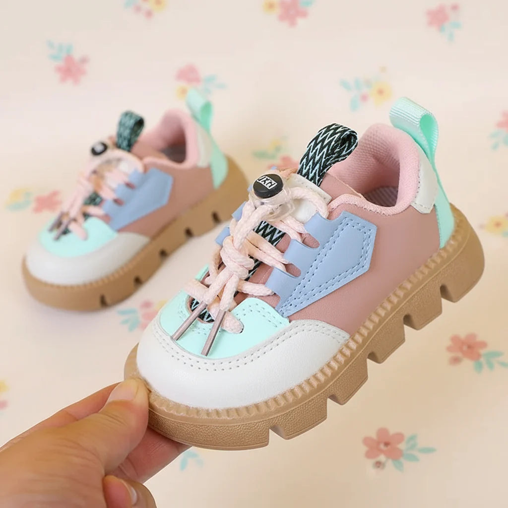 Pink and light blue kids&