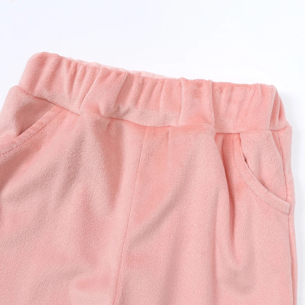 Close-up of the pink pants&