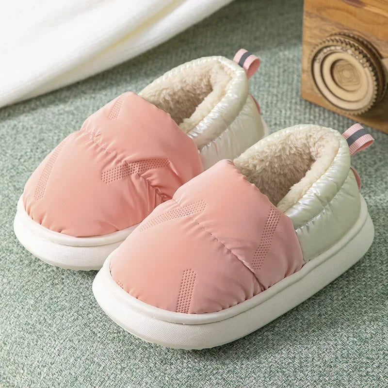Pink fleece-lined kids&
