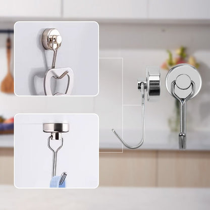 Pivotpro Magnetic Utility Hooks 360 Swivel 4 Pack Product Image 04