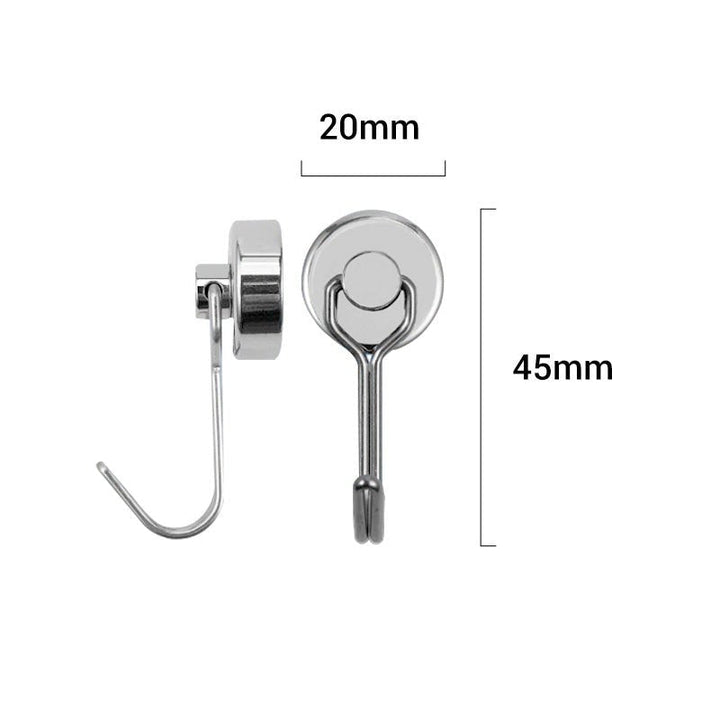 Pivotpro Magnetic Utility Hooks 360 Swivel 4 Pack Product Image 09