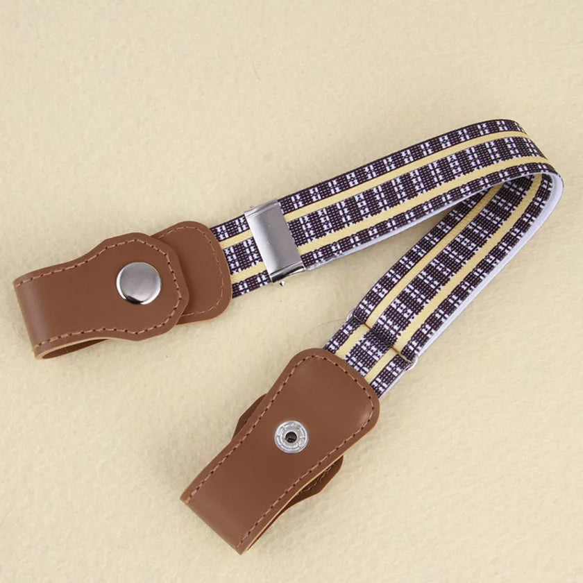 Plaid elastic kids&