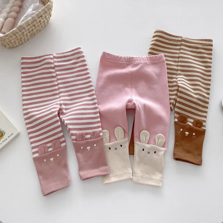 Pink, pink-striped and brown-striped kids&