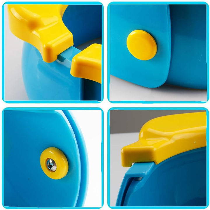 Close-up views of the portable potty&