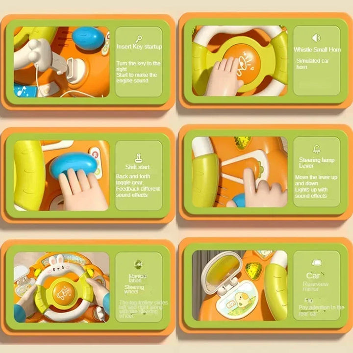 Detail views of the toy dashboard&