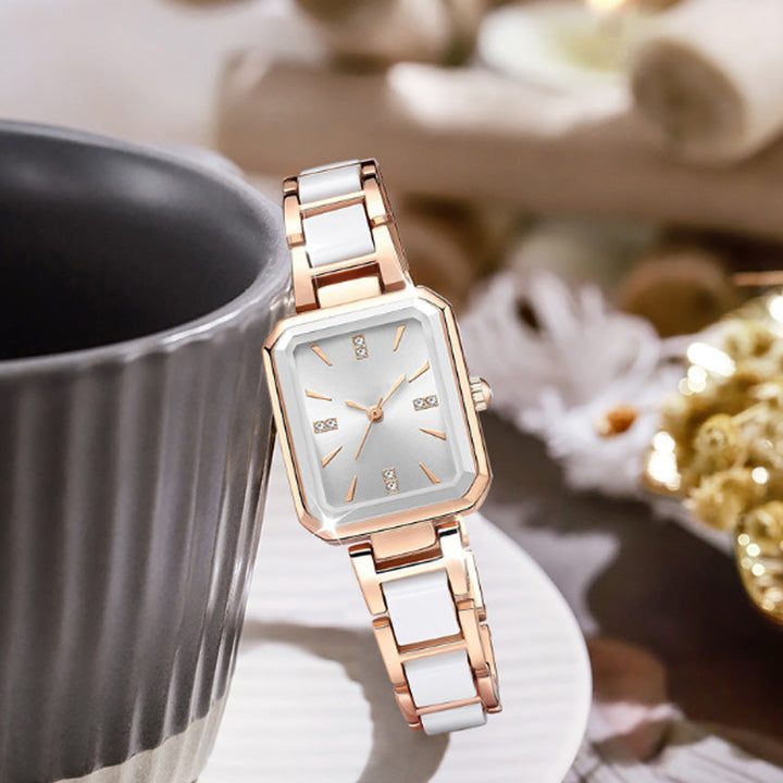 Radiant Rectangular Womens Quartz Watch Product Image 03