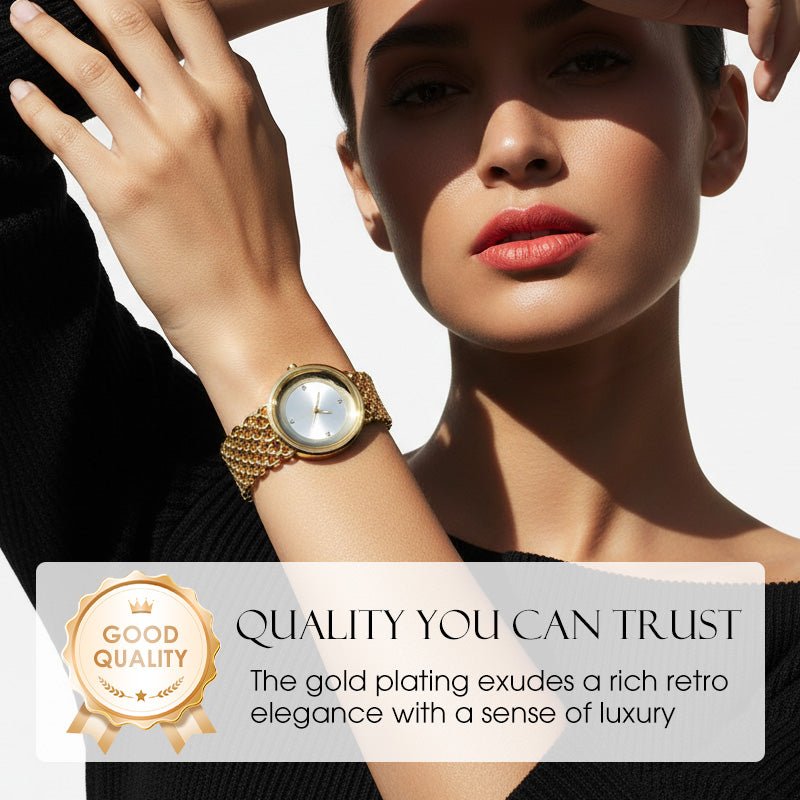 Radiant Retro Womens Quartz Rhinestone Watch Product Image 05